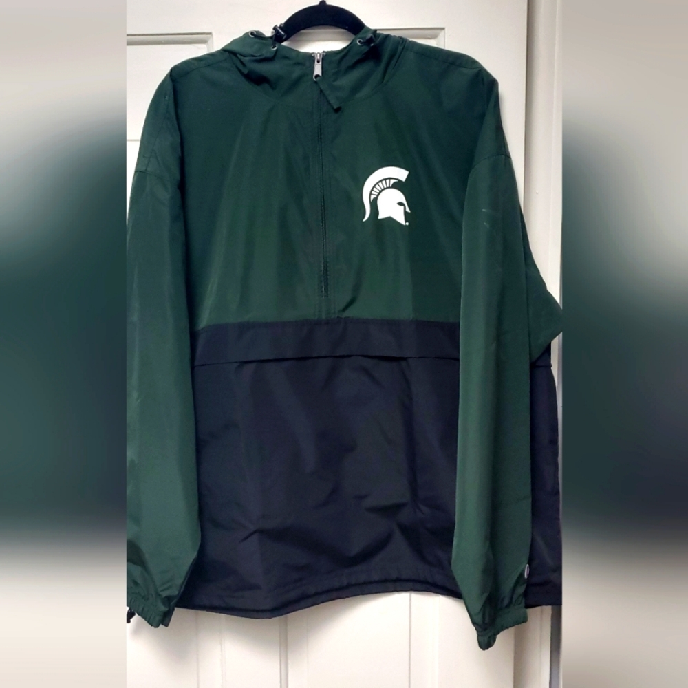 Michigan State University Hooded Windbreaker
